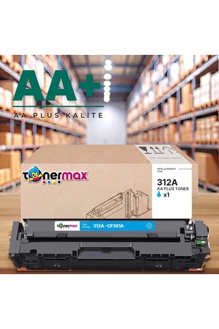Hp 312a Cf381a Mavi Uyumlu Toner Aa Plus / Color Laserjet Pro Mfp M476dn / M476dw / M476nw