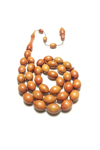 Gergedan Ağacı Tesbih 9x13. Bordo