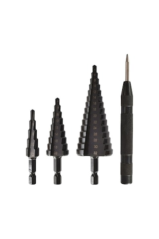 Xinxin Hss Kobalt Kademeli Matkap Ucu Seti İnce Demir-çelik-pvc-ahşap 4 Adet