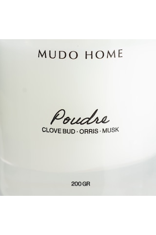 Mudo Home Dreamy Whıte Poudre Mum 200gr Beyaz