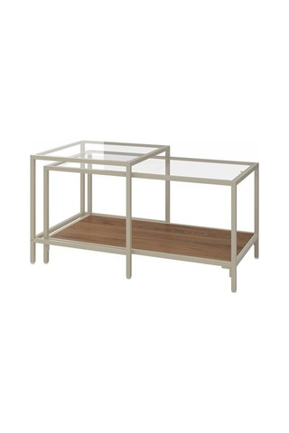 Ikea Vıttsjö Sehpa Seti, Açık Bej-kahverengi, 90x50 Cm