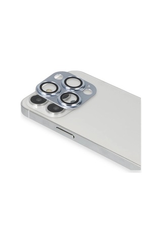 Apple iPhone Uyumlu 13 Pro Max Pers Alüminyum Kamera Lens - Sierra Blue Çr