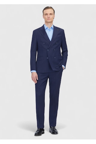 Ramsey Lacivert Zeroweight Slim Fit Yün Karışımlı Takım Elbise