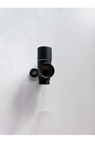 Pirinç Yarım Parmak Siyah Robot Duş Yönlendiricisi Siyah