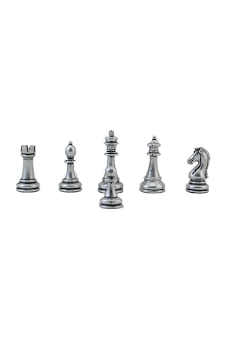 Satranç Taşı İsteyene Gifthome Büyük Metal Antik Kla