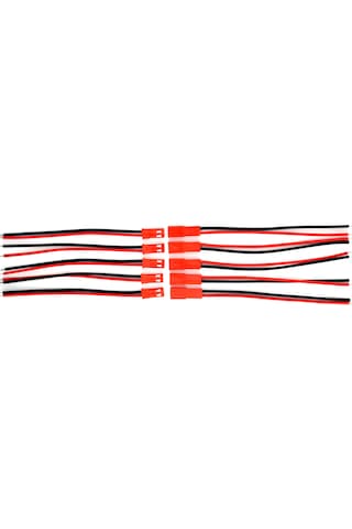 5 Takım Kırmızı 2 Pin Kablolu Jst Led Konnektör Elektrik Soketi