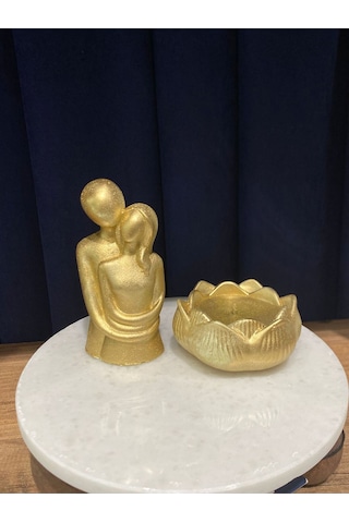 Bernami Biblo Pinterest Altın Gold Rengi Sarılan Çift, Lotus Mumluk Seti