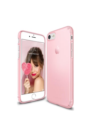 Ringke Slim Frost Apple Uyumlu iPhone 7/8 İle Kılıf Pink İnce Buzlu Transparan