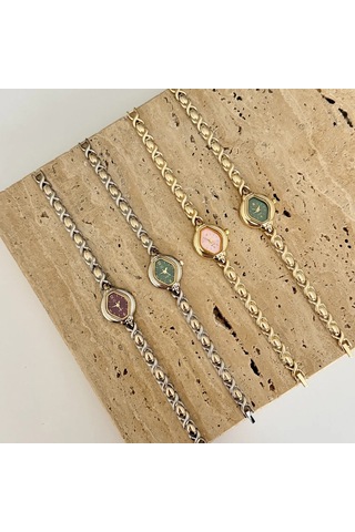 Velinor Gold Yeşil Saat