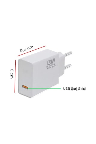 120w Süper Hızlı Şarj Cihazı - Usb Type-c 5224 Az-522489gta8775