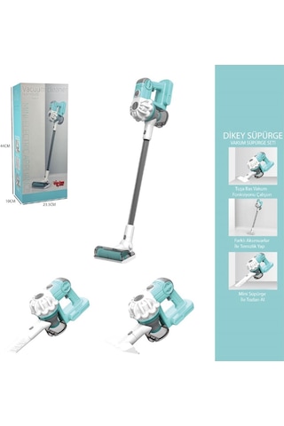 Dikey Elektrik Süpürgesi Yeşil-gri 3 İn1 Kapalı Kutu