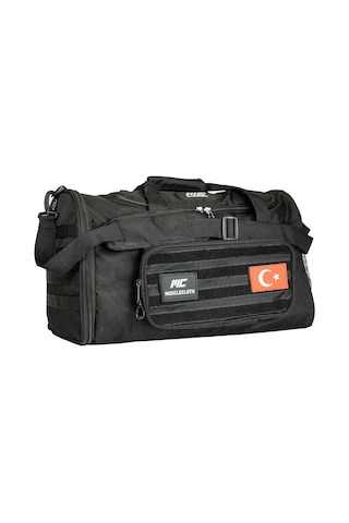 Musclecloth Tactical Duffel Bag Silindir Çanta Siyah