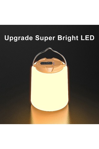 Dancemonkey Led Kamp Işığı Taşınabilir Kamp Feneri Su Geçirmez Çadır Lambası Usb Beyaz Beyaz