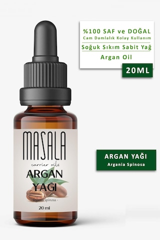 Masala Saf Argan Yağı 20 ML Soğuk Pres (Argan Carrier Oil)