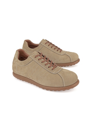 Ziya, Erkek Hakiki Deri Sneaker 1611066z29352 Kum 1611066z29352 010