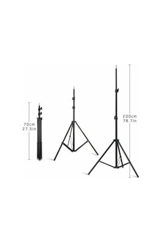 Rgb Ring Light Youtuber Tiktok Çekim Telefon Tutucu Renkli Makyaj Işığı 10 Inç +2. Mt Tripod