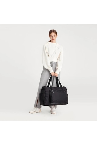 Smart Bags Battal Boy Ekstra Hafif Uniseks Seyahat Çantası Polyamid Kumaş siyah
