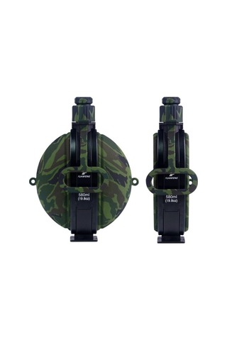 Fortunelane 580ml Silikon Çırak Matara - Spor, Bisiklet, Yürüyüş İçin, Taşınabilir, Kağıt Desenli Çok Renkli Çok Renkli