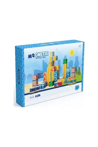 Kzl Şehir Temalı Manyetik Blok Yapı Küpleri Seti 2x2x2 Cm 67 Parça Ch1432