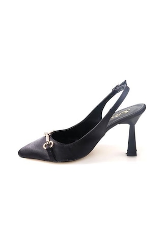 Papuçcity Sprs 02833 8,5 Cm Topuklu Kadın Arkası Açık Stiletto Ayakkabı 001