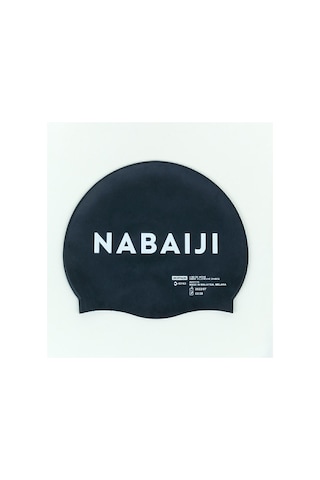 Nabaiji Silikon Yüzücü Bonesi - Logolu - Siyah - 500 Siyah