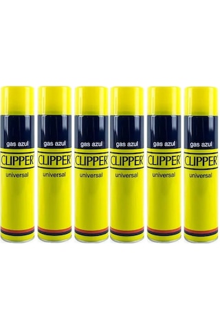 Clipper Gaz Çakmak Gazı 250Ml x 6  Adet