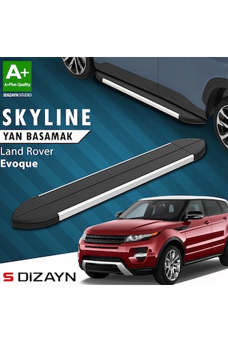 S-dizayn Land Rover Range Rover Evoque Skyline Aluminyum Yan Basamak 173 Cm 2012-2017 A+ Kalite