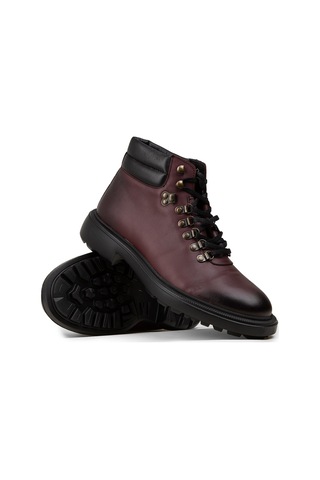 Deery Erkek Bordo Hakiki Deri Bot - 01923mbrde01 Bordo