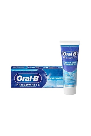 Oral-B Pro-3D White Çay ve Kahve İçenler İçin Diş Macunu 75 ML