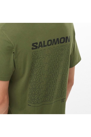 Salomon Salomon Sal Dynamic Logo Erkek Yeşil Tişört 13576 Haki
