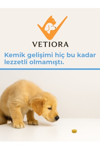 Vetiora Köpeklerde Kemik Gelişimi İçin Kalsiyum, Magnezyum Ve Fosfor. Ödül Maması Formunda, 150 Gr