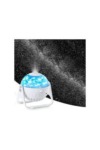 Bluetooth'lu Yıldız Galaksi Projektör Gece Lambası 7'si 1 Arada