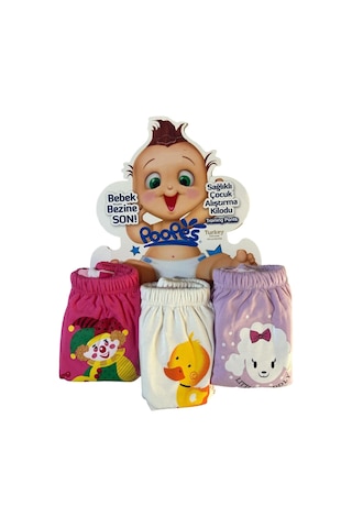 3'lü Alıştırma Külodu 3'lü Kuzu-ördek-palyaço