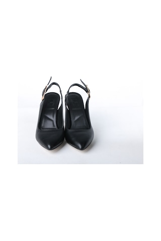 Ayakkabımood Cc 8 Cm Arka Açık Kadın Stiletto Ayakkabı Siyah