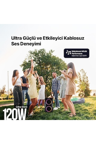 Ttec Carnival Pro 120w Taşınabilir Kablosuz Bluetooth Parti Hoparlörü
