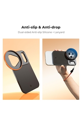 K&f Concept Apple iPhone Uyumlu 17 Pro Max İçin Cpl Filtre + Manyetik Filtre Montaj Adaptörü