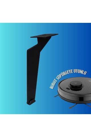 15 Cm Metal Tabanca Ayak Koltuk Ayağı Mobilya Ayağı Ünite Ayağı Konsol Ayağı Puf Berjer Ayağı Siyah