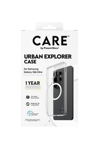 Care By Panzerglass Urban Explorer Qi Samsung Uyumlu Galaxy S26 Ultra Şeffaf-beyaz Kılıf