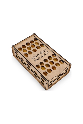 Doğal Balmumu Mum Seti 20 Li 21cm X 1 Cm Kişiye Özel Ahşap Kutulu - %100 Doğal