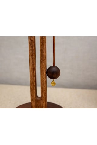 Maiyame Şık U Şekilli Akasya Kağıt Havlu Askısı - Doğal Ahşap Mutfak Aksesuarı Kahverengi