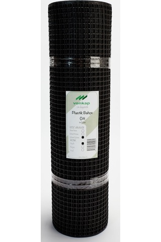 Plastik Dekoratif Bahçe Çiti (1Mtx5Mt-Siyah)