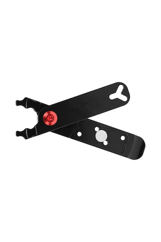 Kosona Alüminyum Alyuminyum Bisiklet Zinciri Açma Takımı - 4'lü Çok Fonksiyonlu: Lastik Çekici, Valf Anahtarı, Zincir Kilit Açıcı Siyah Siyah