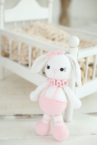 Amigurumi Organik Uyku Arkadaşı Tavşan