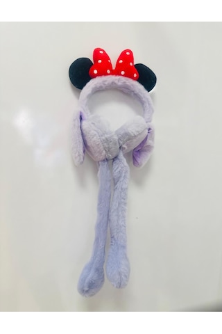 Gala Sesli Harektli Mıckey Mause Çocuk Peluş Kulaklık Lila