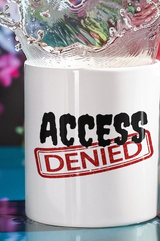 Acceess Denıed Baskılı Eğlenceli Hediyelik Beyaz Kupa Bardak