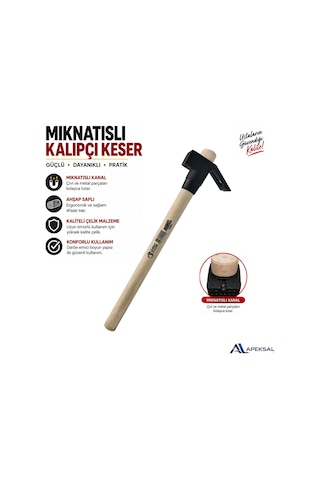 Dmc Mıknatıslı Keser Ahşap Saplı Marangoz, Çivi, Kalıp, İnşaat ,tadilat Keseri