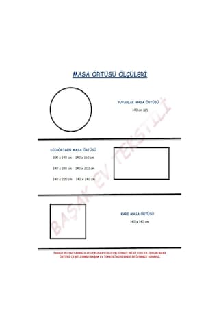 Beyaz Ithal Pvc Muşamba - Desenli Silinebilir Masa Örtüsü Dgr 14 Beyaz
