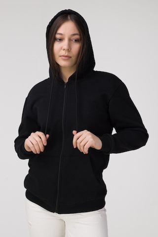 Modagen Unisex Siyah Oversize Hırka Siyah