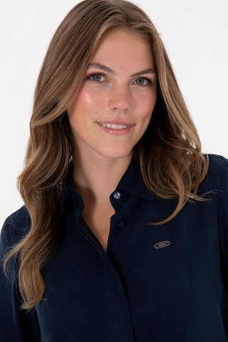 U.s. Polo Assn. Kadın Lacivert Gömlek Desenli 50299622-vr033 Lacivert