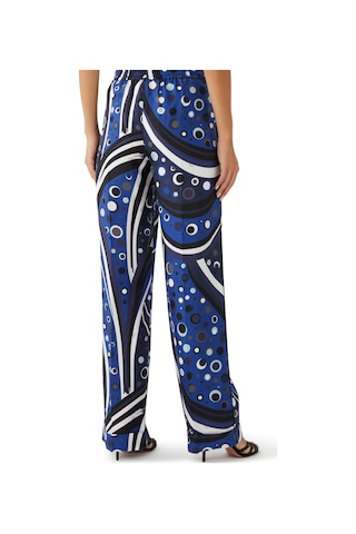 Pucci Şık Ipek Twill Pantolon Navy Multi